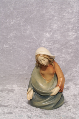 Maria Leonardo Holzkrippenfigur der Sdtiroler Holzschnitzerei Dolfi Handbemalt
