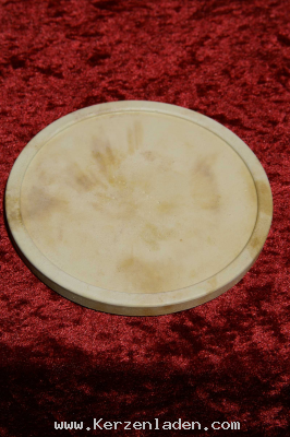 Kerzenteller aus knstlich gepresstem Sandstein/ Farbe und Schattierung kann vom Bild abweichen!