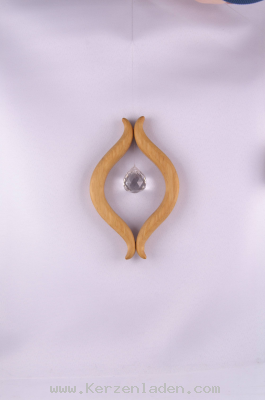 Fensterhnger/ Holz/ Fantasieform mit Kristall