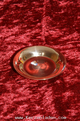 Kerzenstnder Messingteller/ glnzend/ mini