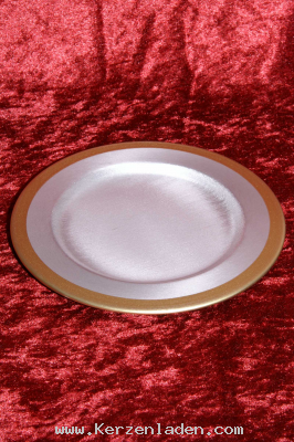 Kerzenstnder/ Messing/ silber und goldfarben/ matt