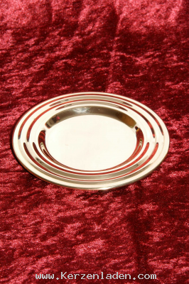 Kerzenstnder/ Messing/ glnzend/ Rillenrand