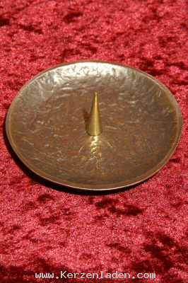 Kerzenstnder Bronze/ gehmmert/ fr Kerzen mit einem Durchmesser bis 70mm