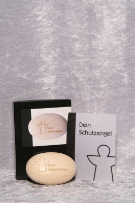 Schutzengel-Handschmeichler aus echtem Lindenholz/ Dein Schutzengel/ in schöner Geschenkverpackung
