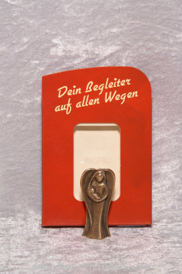 Handschmeichler Bronze/ Schutzengel mit Kind/ Dein Begleiter auf allen Wegen.