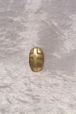 Handschmeichler aus Bronze oval mit Kreuz idealer Wegbegleiter in der Hosentasche