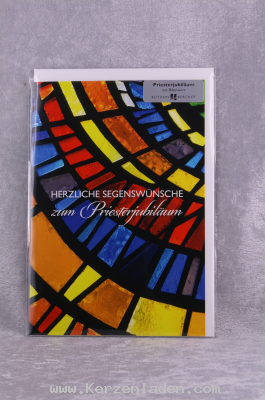 Glückwunschkarte zum Priesterjubiläum
Text: Meine Stärke und mein Lied ist der Herr, er ist mir zur Rettung geworden. Er ist mein Gott, ihn will ich preisen. (Exodus 15, 2 / Einheitsübersetzung) 