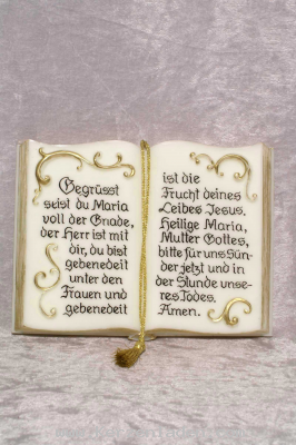 Wachsbuch mit dem Gebet 
