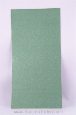 grün uni metall-Pigmentierung matt Wachsplatte