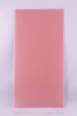 rosa perlmutt glänzend Wachsplatte