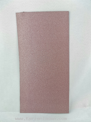 rosa uni metall-Pigmentierung matt Wachsplatte