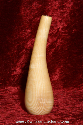 Vase Holz/ mit Reagenzglaseinsatz/ Öffnung: 15mm Durchmesser
