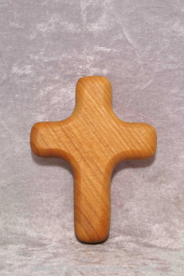 Handschmeichlerkreuz aus Kirschholz 