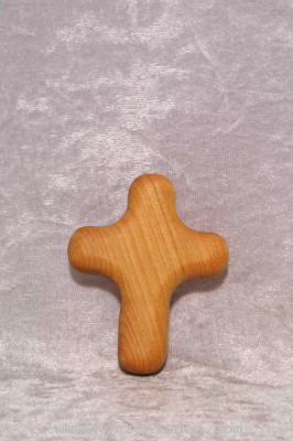 Handschmeichlerkreuz aus Kirschholz klein