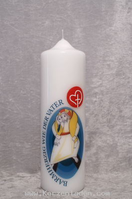 Kerze zum Heiligen Jahr der Barmherzigkeit 