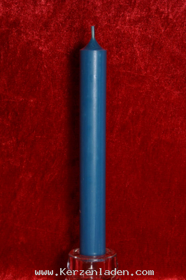 trkis Stabkerze 180x22mm  durchgefrbt aus hochwertigen Parafinwachs erfllt die Anforderungen nach dem Ral-Gtezeichen RAL-GZ 041 Kerzen