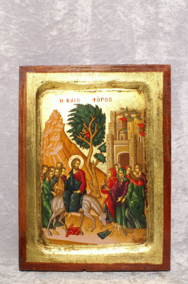 Ikone Kunstdruck Dies ist eine Nachbildung einer Alten Byzantinischen Ikone. Diese Ikone ist das Replikat eines alten Griechisch-Byzantinischen Kunstwerkes. Auf Leinwand, Holz unter Verwendung von Blattglodimitation sorgfältig gef.
