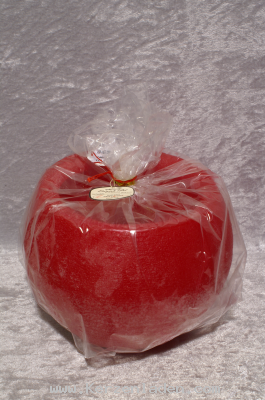 rot Wachslampion Rustika Danish Art durchgefrbt handarbeit incl. Teelicht9.95