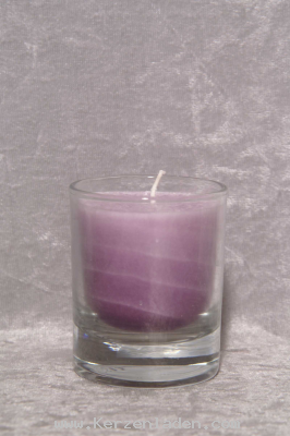 Violett PALM LIGHT Windlichter NUANCE faszinieren durch die in einem Grundton gehaltene Wachsabfllung aus 100% rein pflanzlichen Stearin im feuerfesten Glas Brenndauer max. 15 Stunden fr den Innen- und Auenbereich