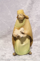 Hirte mit Schaf Leonardo Holzkrippenfigur der Sdtiroler Holzschnitzerei Dolfi Handbemalt