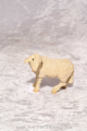 Schaf stehend Holzkrippenfigur der Südtiroler Holzschnitzerei Dolfi Handbemalt