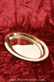 Kerzenstnder/ Messing/ glnzend/ oval