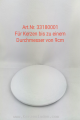 Alu Kerzenteller rund weiß für Kerzen mit einem max. Durchmesser von 10cm