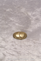 Handschmeichler aus Bronze oval mit zwei Herzen idealer Wegbegleiter in der Hosentasche