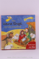 Der kleine Engel und das Jesuskind, Spielkrippe, acht Stanzborgen für eine Spielkrippe mit 22 Teilen, inklusive Begleitheft mit der Weihnachtsgeschichte für Kinder ab 3 Jahren