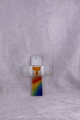 Glaskreuz Kelchmotiv mit Regenbogen