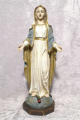 Madonna Immaculata Holzoptik Marienfigur aus Kunststoff bemalt
