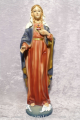 Herz Maria Marienfigur aus Kunststoff bemalt groß