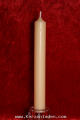 creme Stabkerze 180x22mm  durchgefärbt aus hochwertigen Parafinwachs erfüllt die Anforderungen nach dem Ral-Gütezeichen RAL-GZ 041 Kerzen