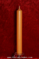 mandarin Stabkerze 180x22mm  durchgefärbt aus hochwertigen Parafinwachs erfüllt die Anforderungen nach dem Ral-Gütezeichen RAL-GZ 041 Kerzen