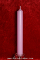 pastelllila  Stabkerze 180x22mm durchgefärbt aus hochwertigen Parafinwachs erfüllt die Anforderungen nach dem Ral-Gütezeichen RAL-GZ 041 Kerzen