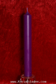 violett Stabkerze 180x22mm  durchgefärbt aus hochwertigen Parafinwachs erfüllt die Anforderungen nach dem Ral-Gütezeichen RAL-GZ 041 Kerzen