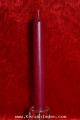 aubergine Stabkerze 180x22mm  durchgefärbt aus hochwertigen Parafinwachs erfüllt die Anforderungen nach dem Ral-Gütezeichen RAL-GZ 041 Kerzen