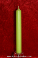 apfelgrün Stabkerze 180x22mm  durchgefärbt aus hochwertigen Parafinwachs erfüllt die Anforderungen nach dem Ral-Gütezeichen RAL-GZ 041 Kerzen