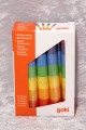 Geburtstagskerzen, Regenbogen-Farben, 10 Stück in der Packung