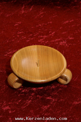Kerzenständer Holz/ Kirsche/ für Kerzen mit einem Durchmesser bis 60mm/ Holzfarbe und Maserung kann vom Bild abweichen!