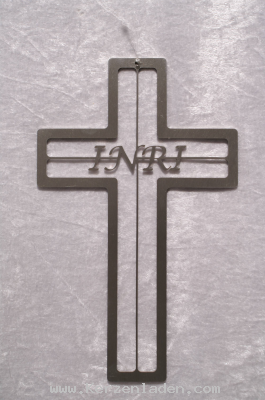 Eelstahlkreuz Schrift INRI