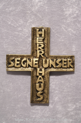 Haussegen aus Bronze/ Herr segne unser Haus