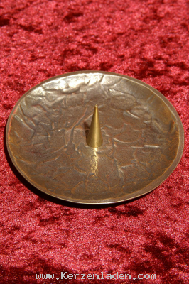 Kerzenständer Bronze/ gehämmert/ für Kerzen mit einem Durchmesser bis 70mm