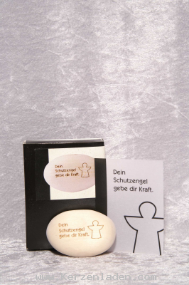 Schutzengel-Handschmeichler aus echtem Lindenholz/ Dein Schutzengel gebe dir Kraft/ in schöner Geschenkverpackung