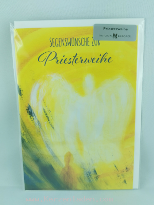 Glückwunschkarte zur Priesterweihe mit Bibelwort, Dein Wort ist meinem Fuss eine Leuchte, ein Licht für meine Pfade. (Psalm 119,105 / Einheitsübersetzung)