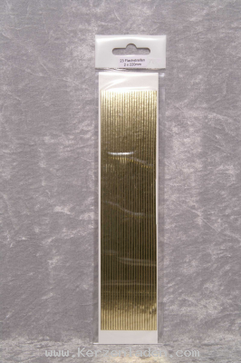 Flach 2x220mm gold 23 Streifen in der Packung
