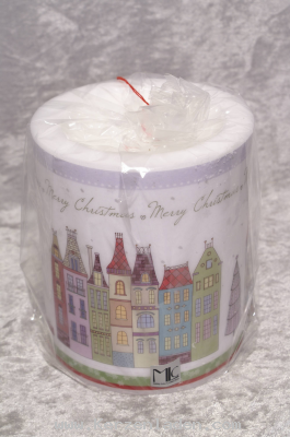 Winterdorf Wachslampion Kerze