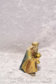 König kniend Raffaello Holzkrippenfigur der Südtiroler Holzschnitzerei Dolfi Handbemalt