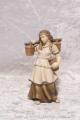 Wasserträgerin Raffaello Holzkrippenfigur der Südtiroler Holzschnitzerei Dolfi Handbemalt