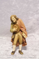 Hirte mit Hut Raffaello Holzkrippenfigur der Südtiroler Holzschnitzerei Dolfi Handbemalt
